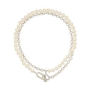 KATE SPADE New York Statement Spade Pearl Wrap Necklace